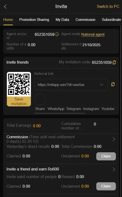 Mil Win download Game apk